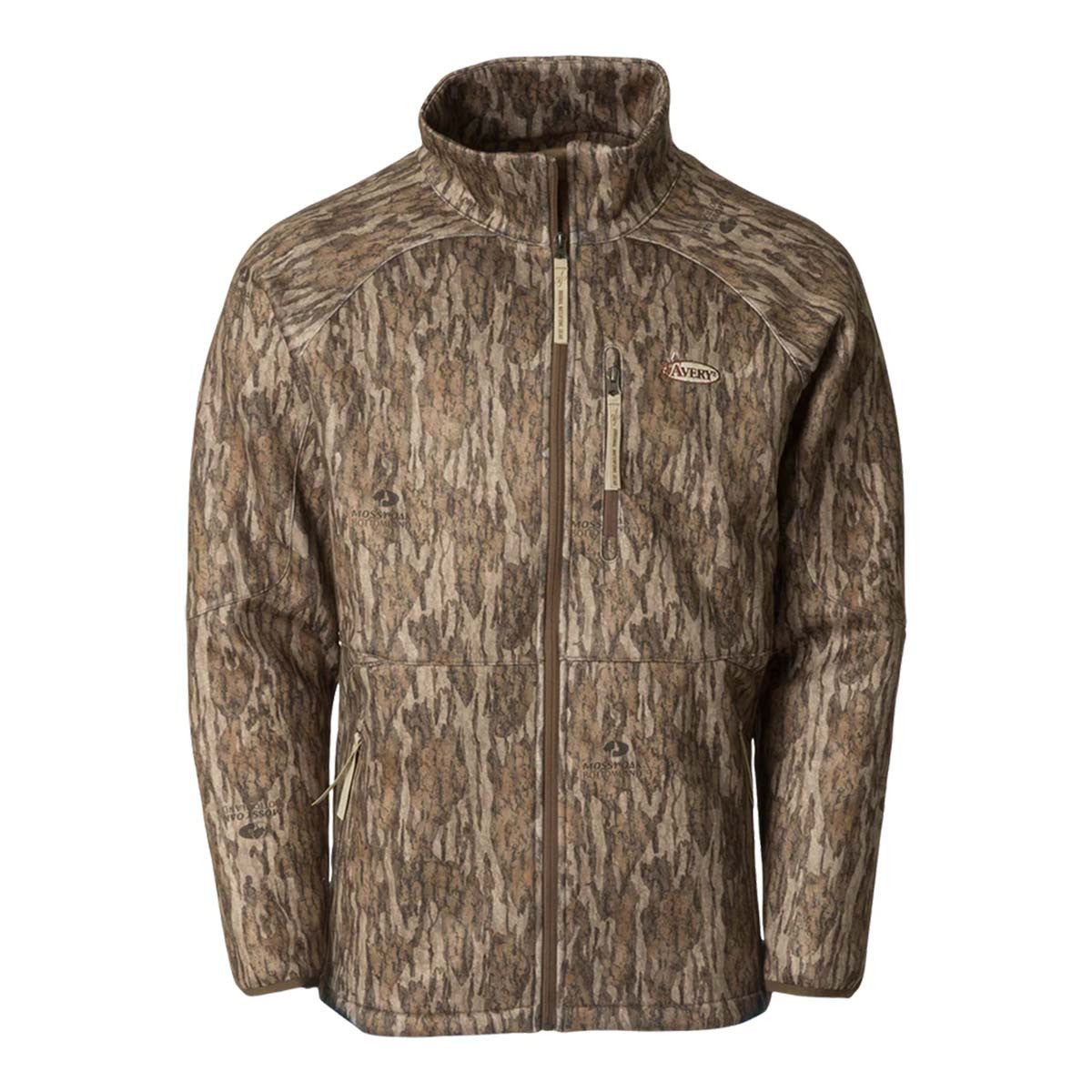 Avery Outdoors Tec Fleece Jacket Image in Mossy Oak bottomland