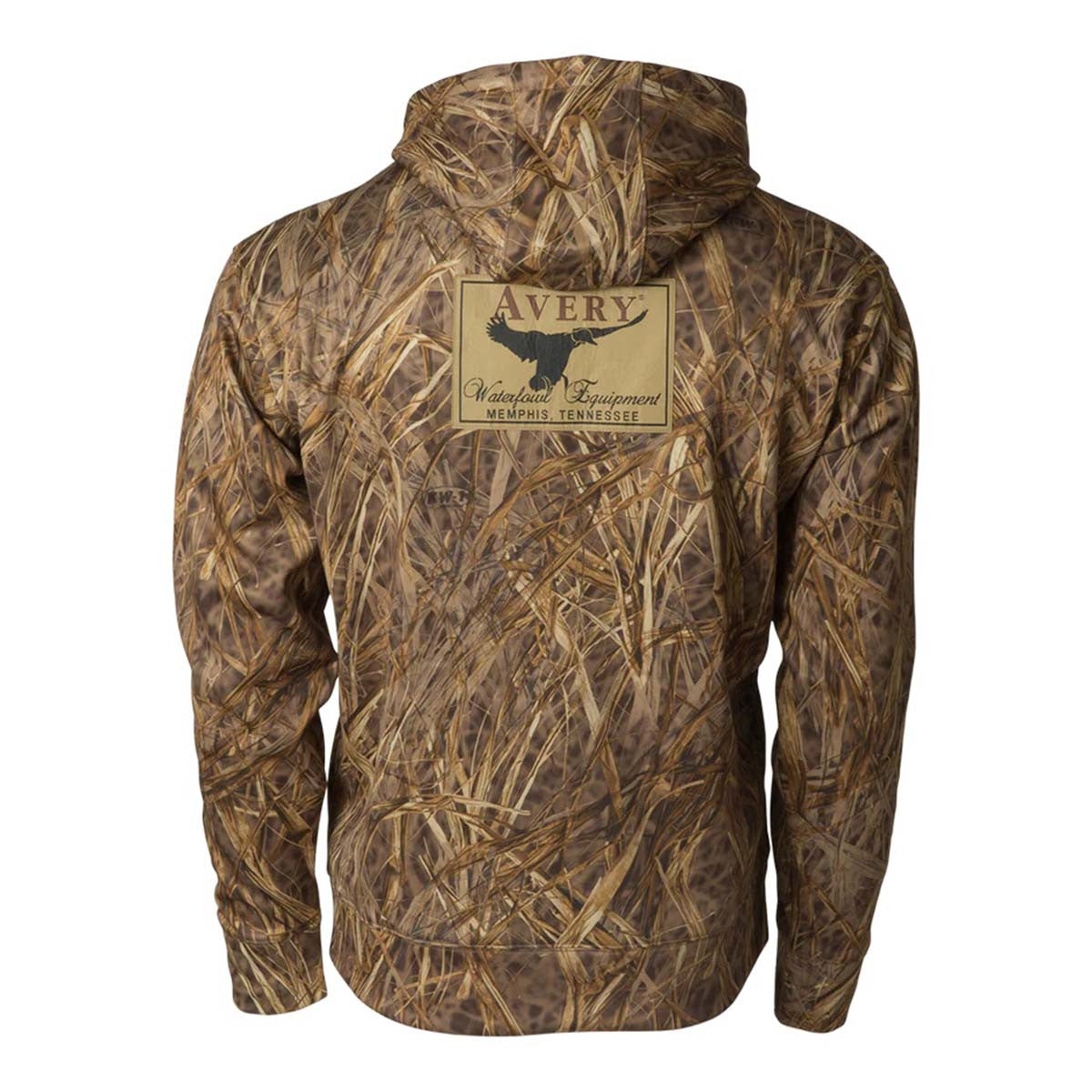 Avery Outdoors Logo Hoodie Back Image in KW-1