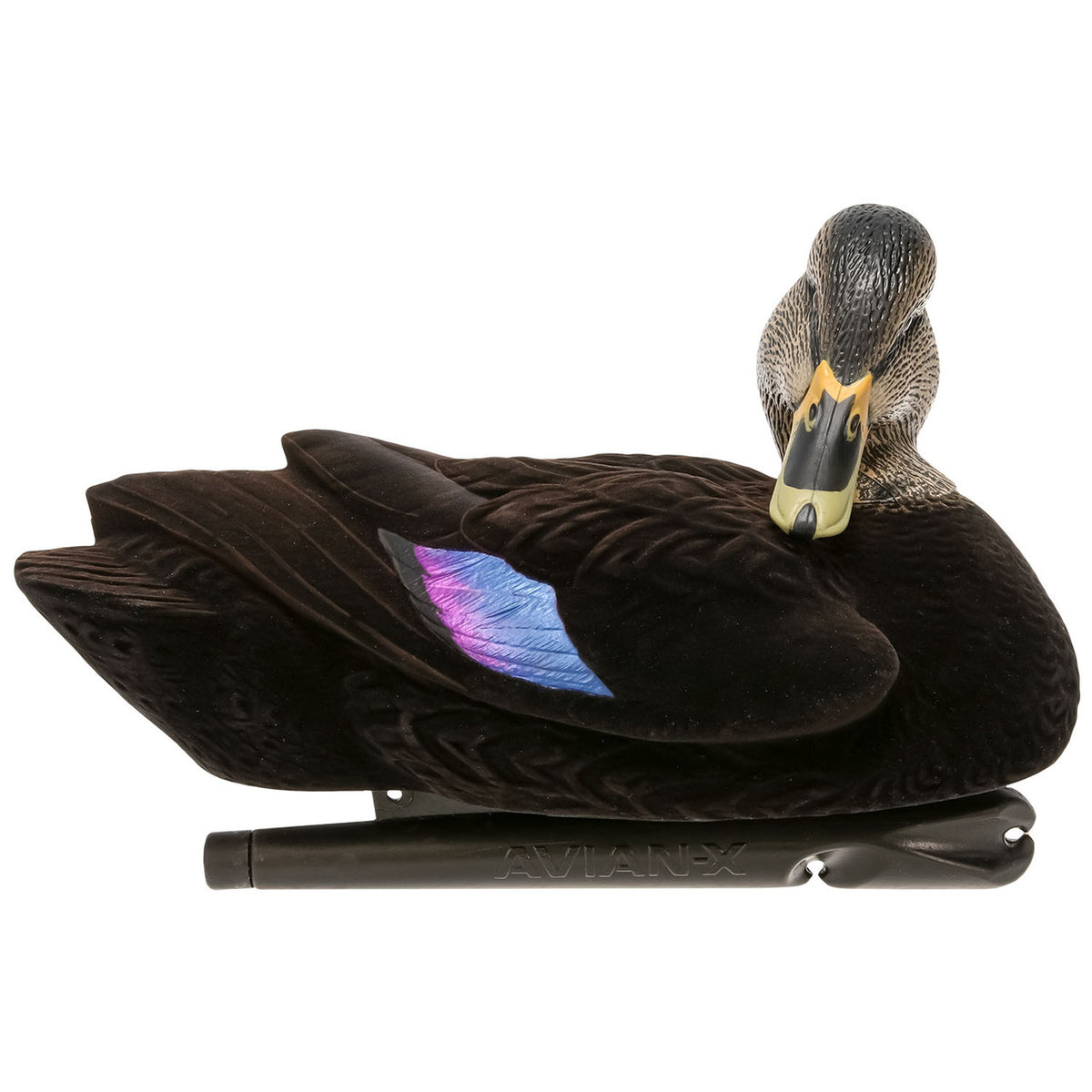 Preener image of Avian-X Fully Flocked Topflight Black Duck Hen.