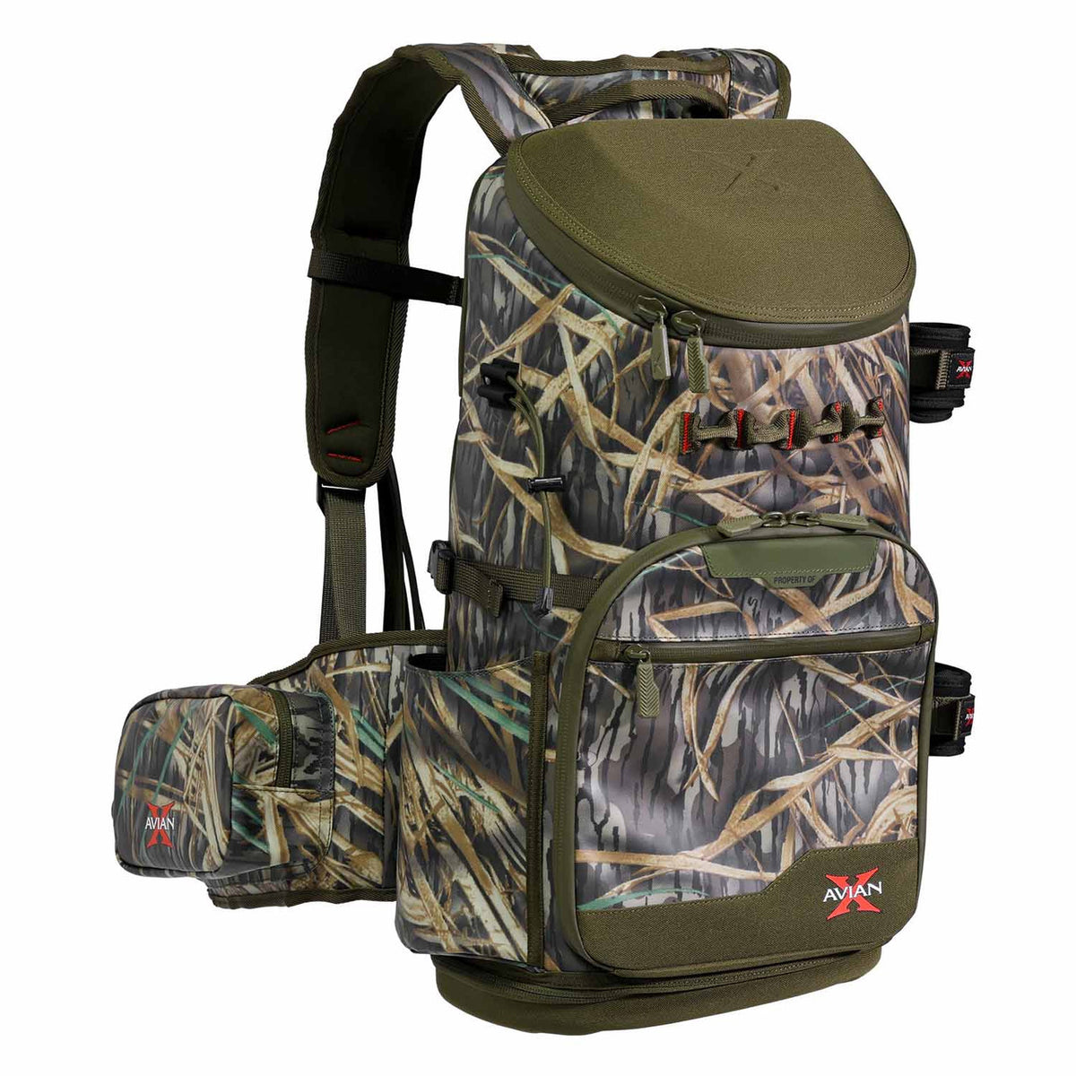 Right Angled Image of the Avian-X BA Backpack.