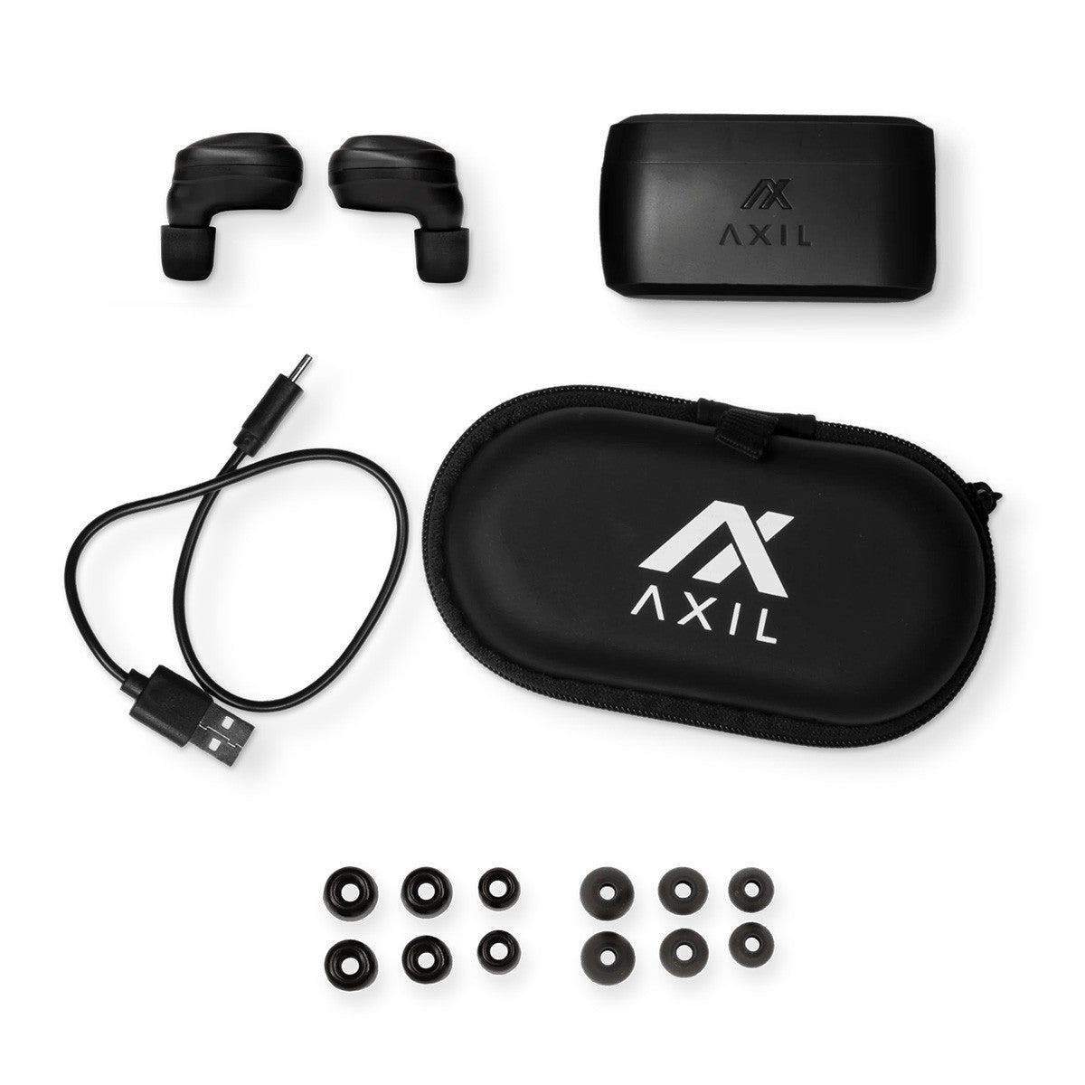 Axil XCOR Bluetooth Ear Buds Complete Set Image
