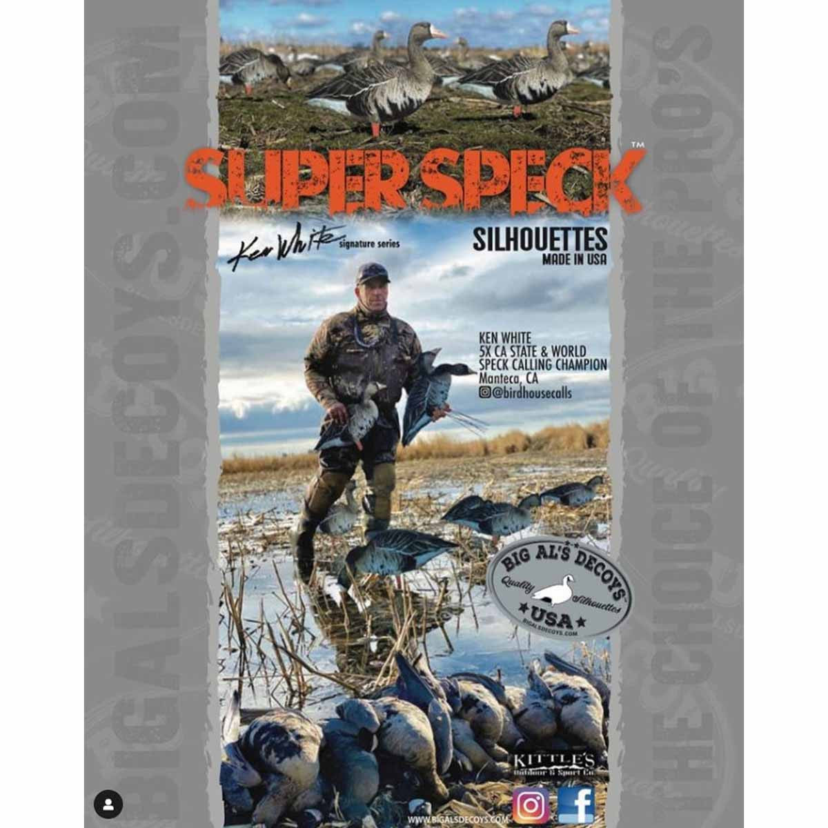 Ken White Super Speck Silhouette Decoys 12 Pack