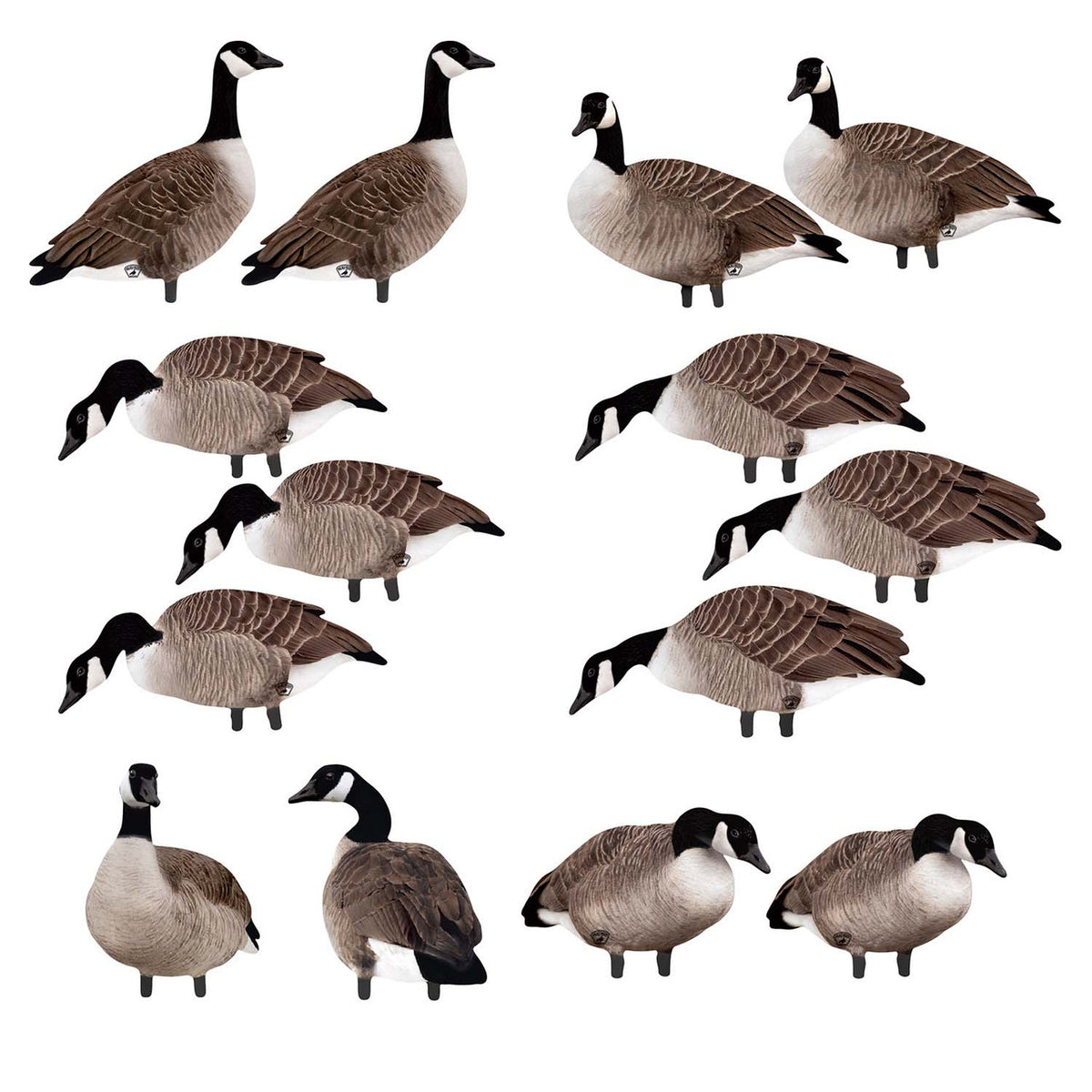 Big Als Decoy X14 Greater Canada Goose Silhouette Decoys 14 Pack Image