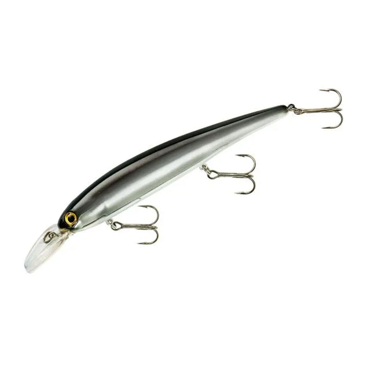 Bandit Lures Walleye Shallow Crankbait Image in Chrome Black Back