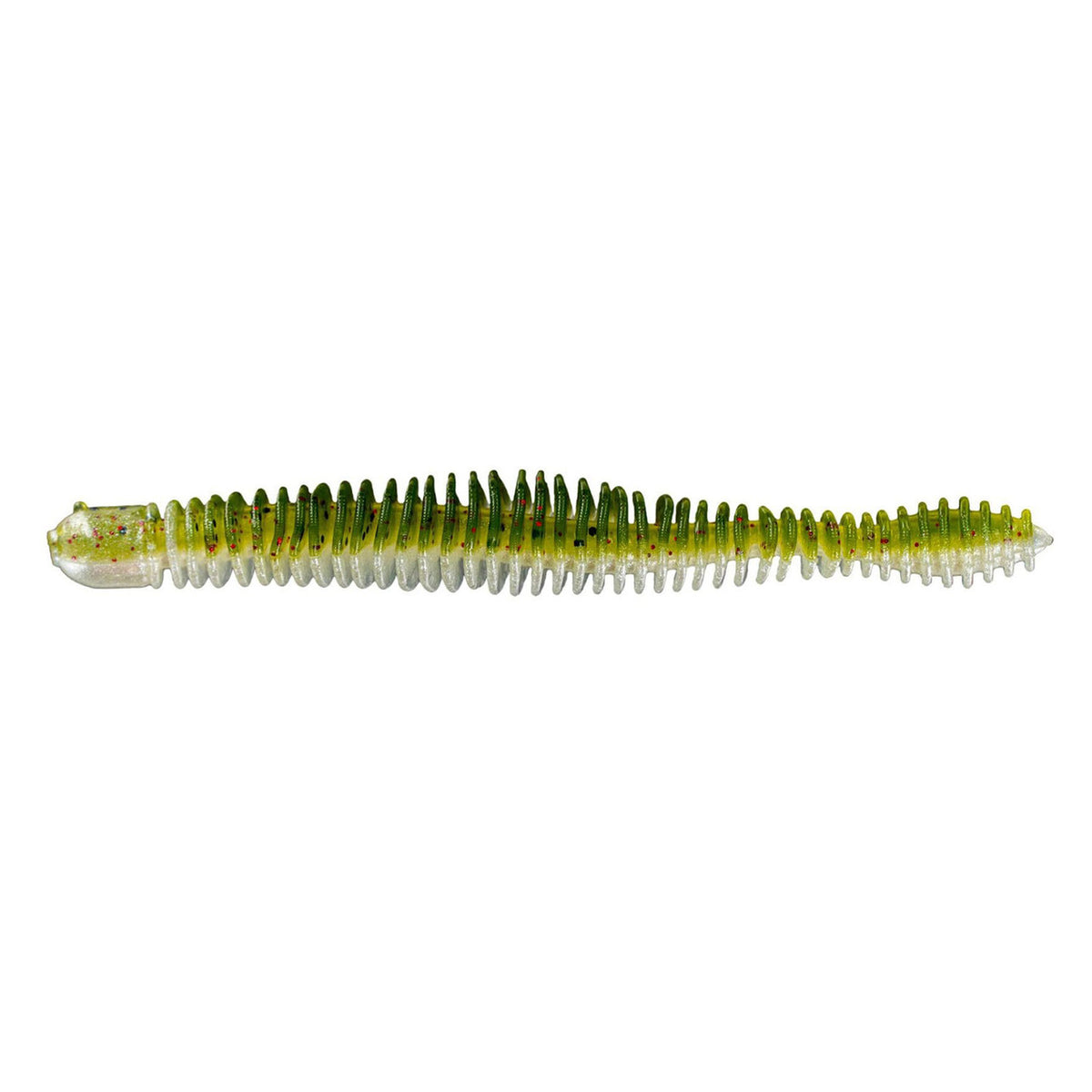 Big Bite Baits Coontail Worm Bait Image in Watermelon Red Ghost