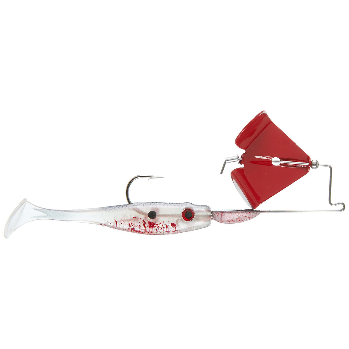 Big Bite Baits Suicide Shad Buzzbait Image in Bleeding Shad