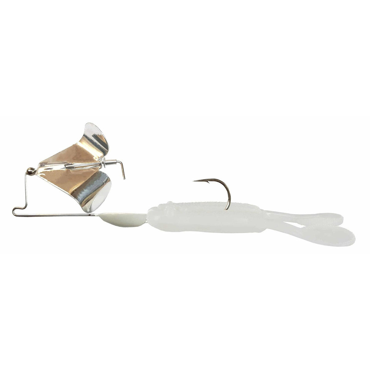Big Bite Baits Tour Toad Buzz Bait Image in White Silver