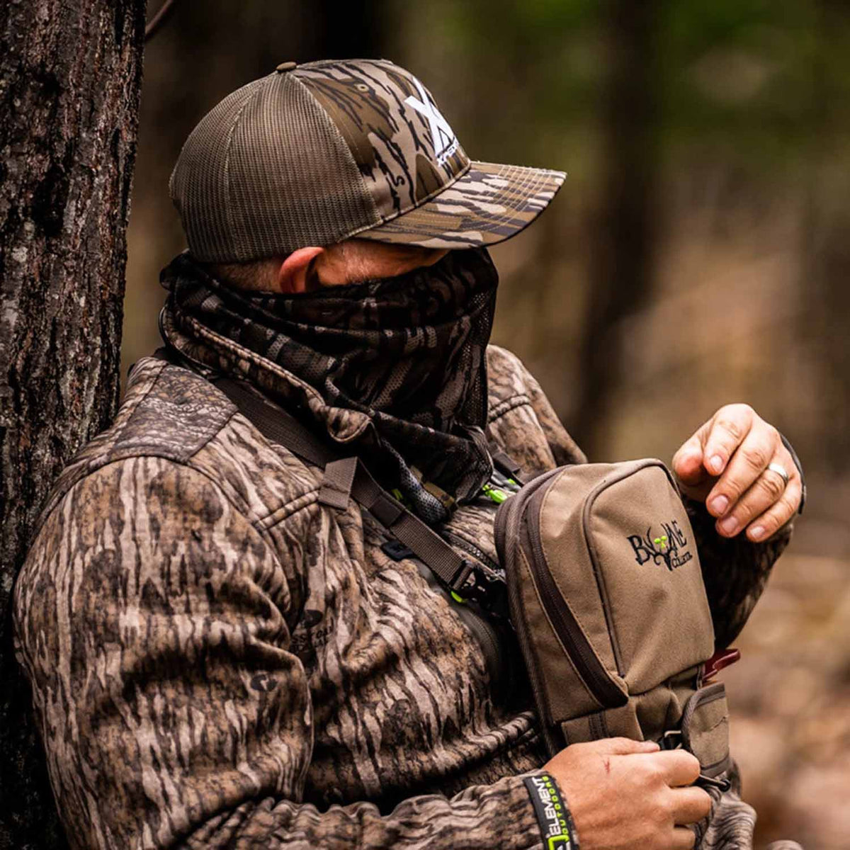 Lifestyle Image of the Bone Collector Quick Call Turkey Chest Pack.