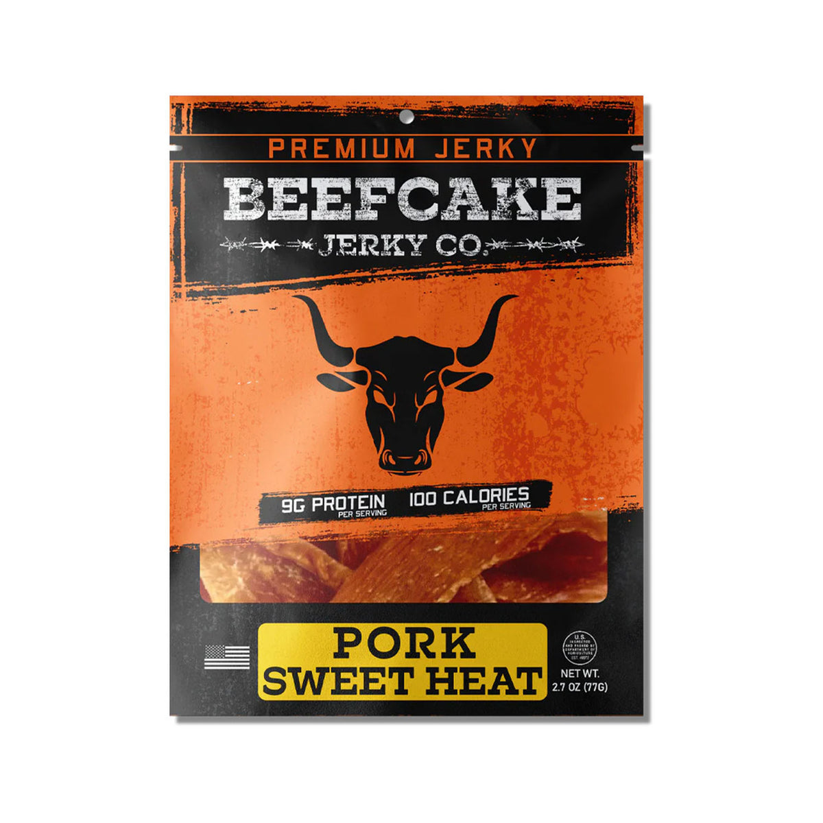 Image of the Beefcake Jerky Co. Pork Sweet Heat Jerky - 2.7 oz.