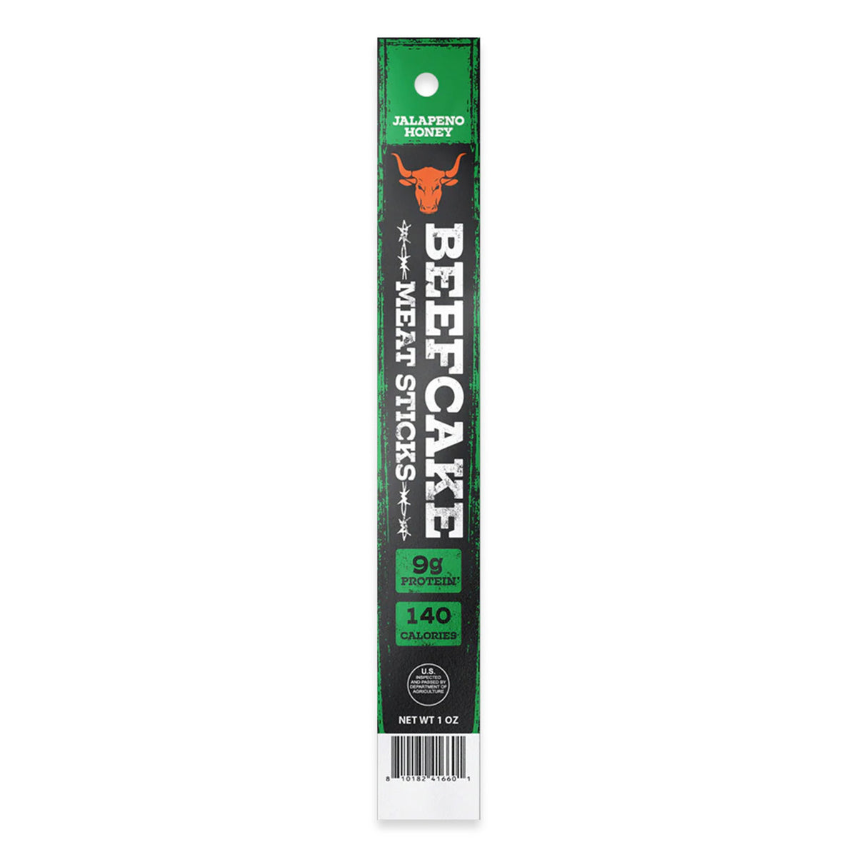 Image of the Beefcake Jerky Co. Jalapeno Honey 1 oz. Meat Stick.