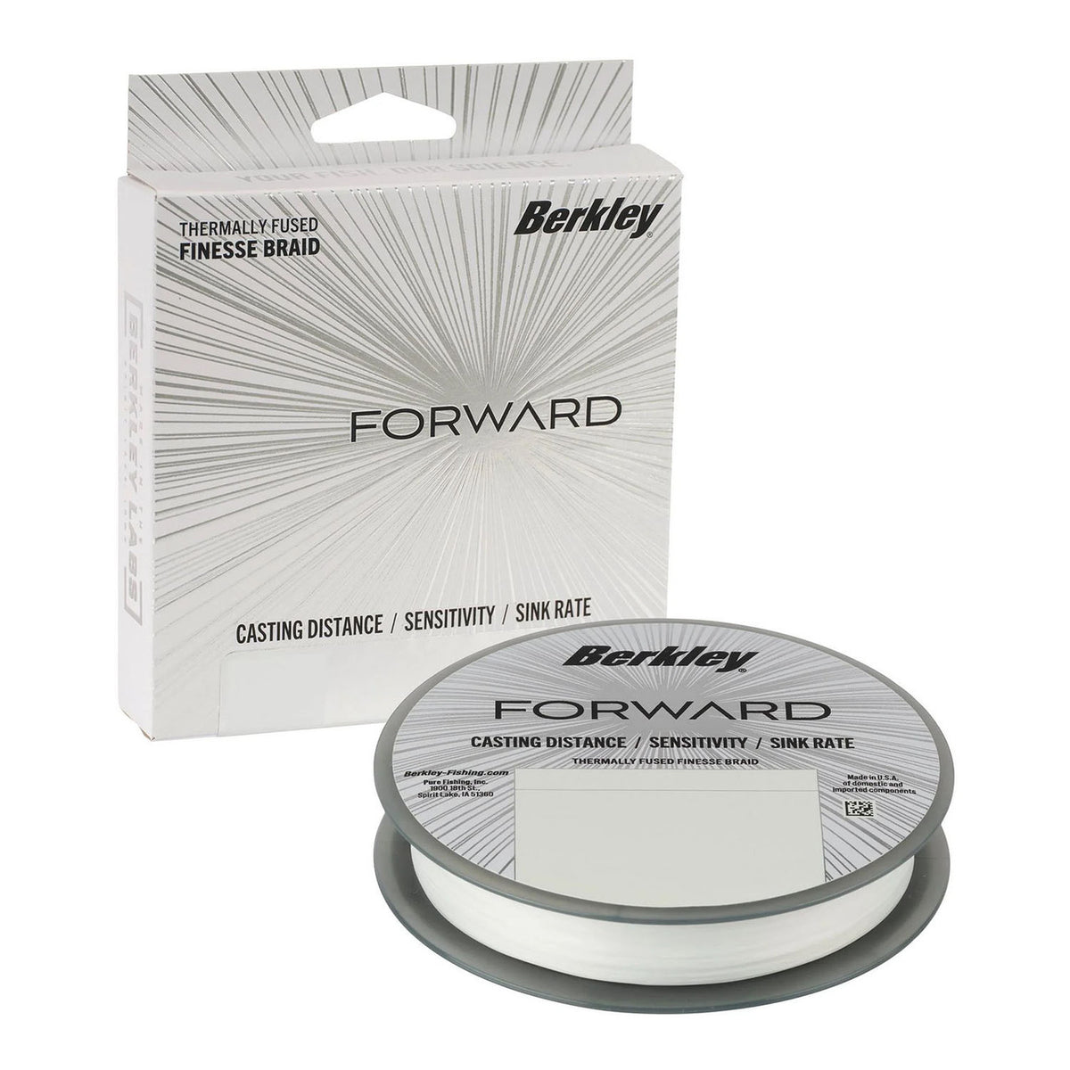 Berkley Forward Braid Filler Spool image in Crystal