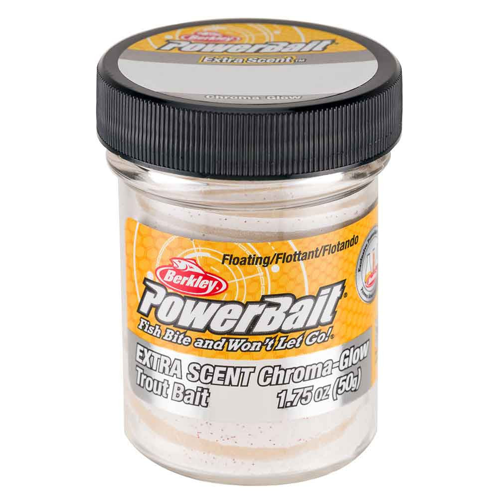 Berkley PowerBait Glitter Chroma-Glow Dough - Glow Red Fleck