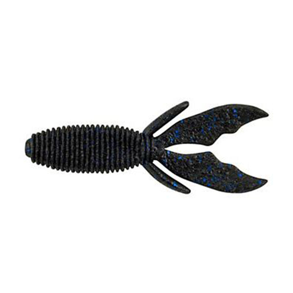 Image of the Berkley PowerBait MaxScent Creature Hawg in Black Blue Fleck