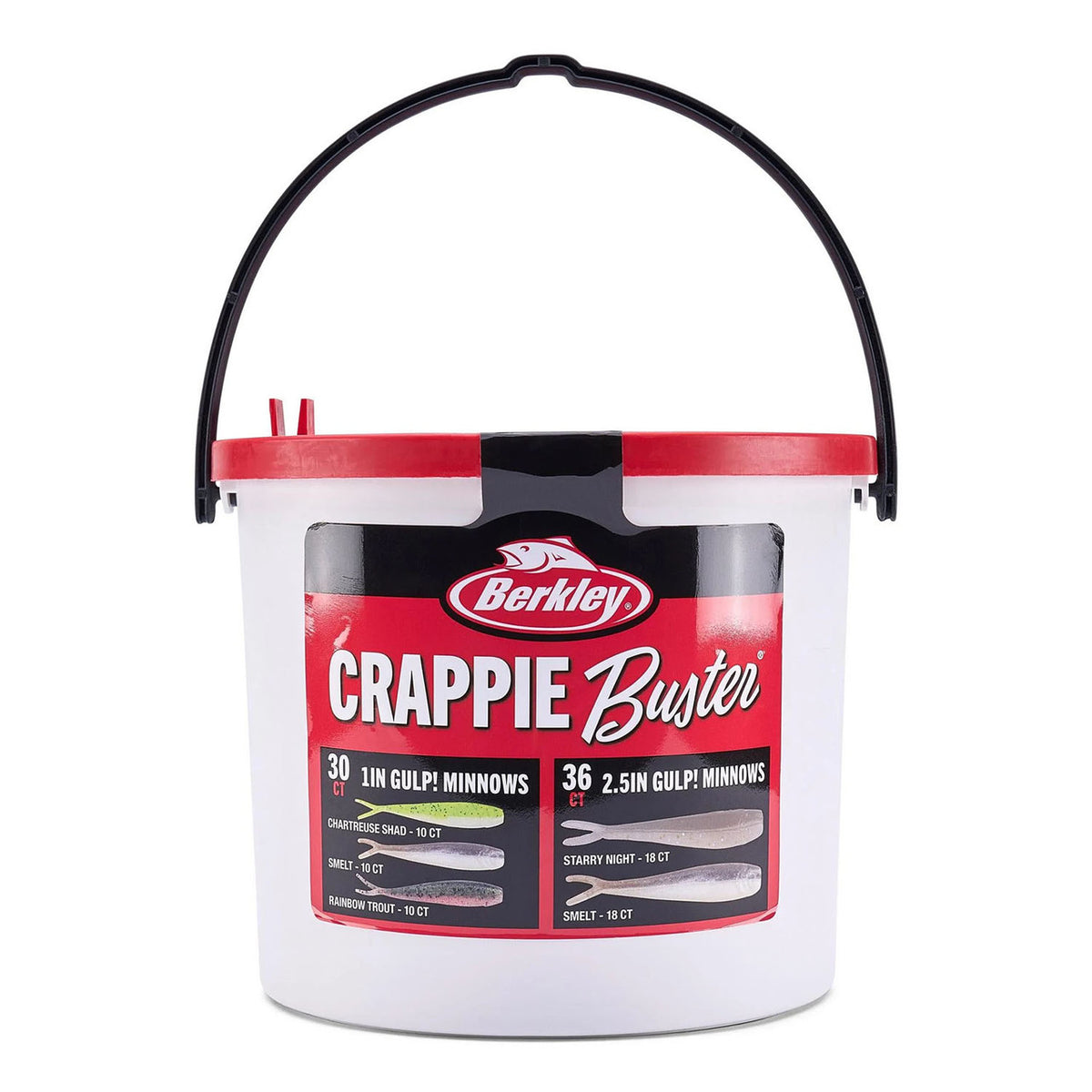 Image of the Berkley Gulp Crappie Buster 67-piece Bait Kit.
