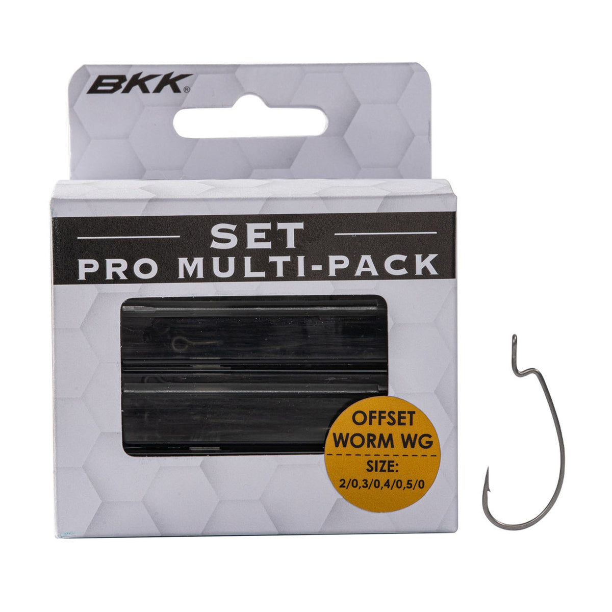 Image of the BKK Offset Worm Wide Gap Hook Multi-Pack.