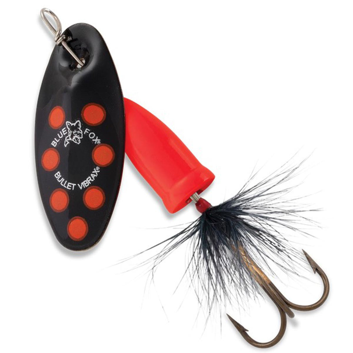 Vibrax Bullet Fly 2 Black Fluorescent Red