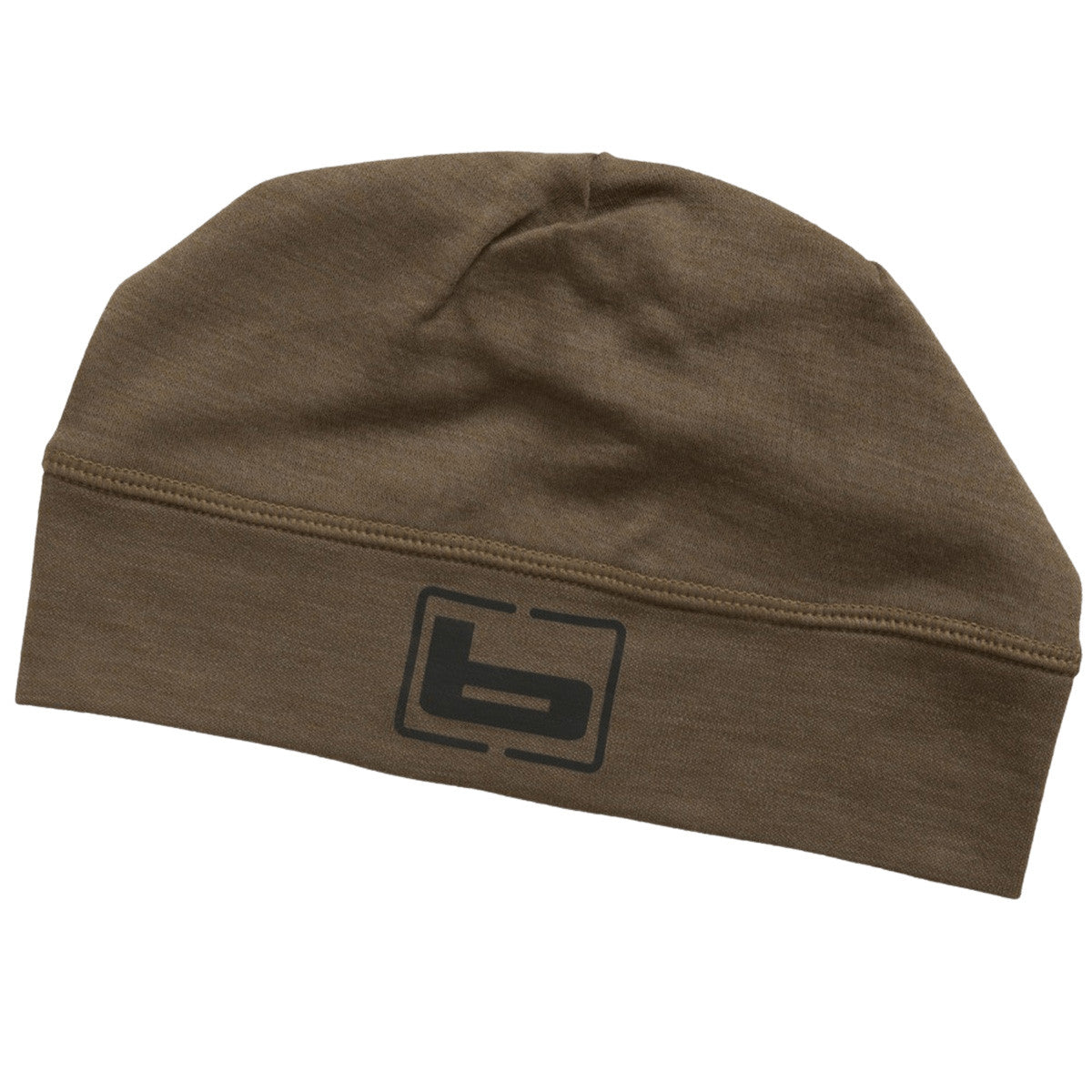Banded Base Wool Beanie in Chocolate Product Image