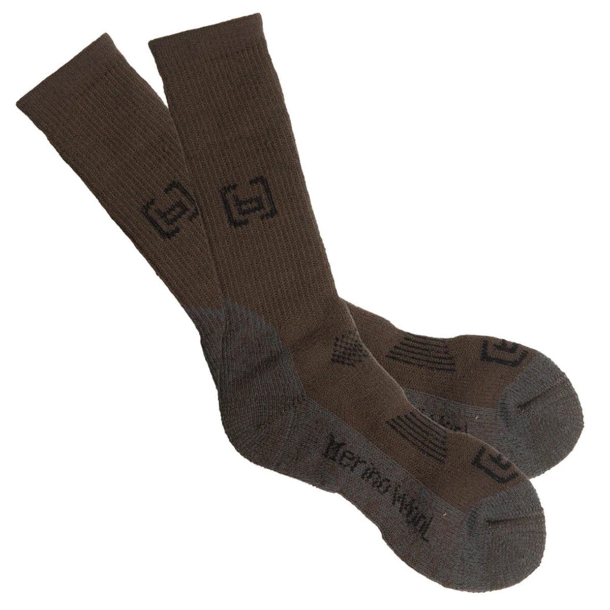 Banded Base Heavyweight Calf Length Merino Wool Socks Image
