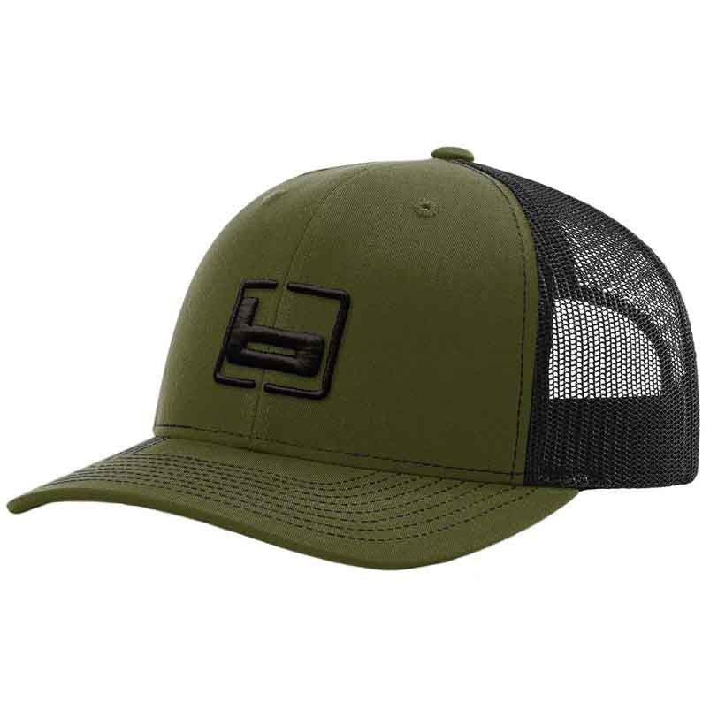 Banded Trucker Snapback Cap image in Loden-Black