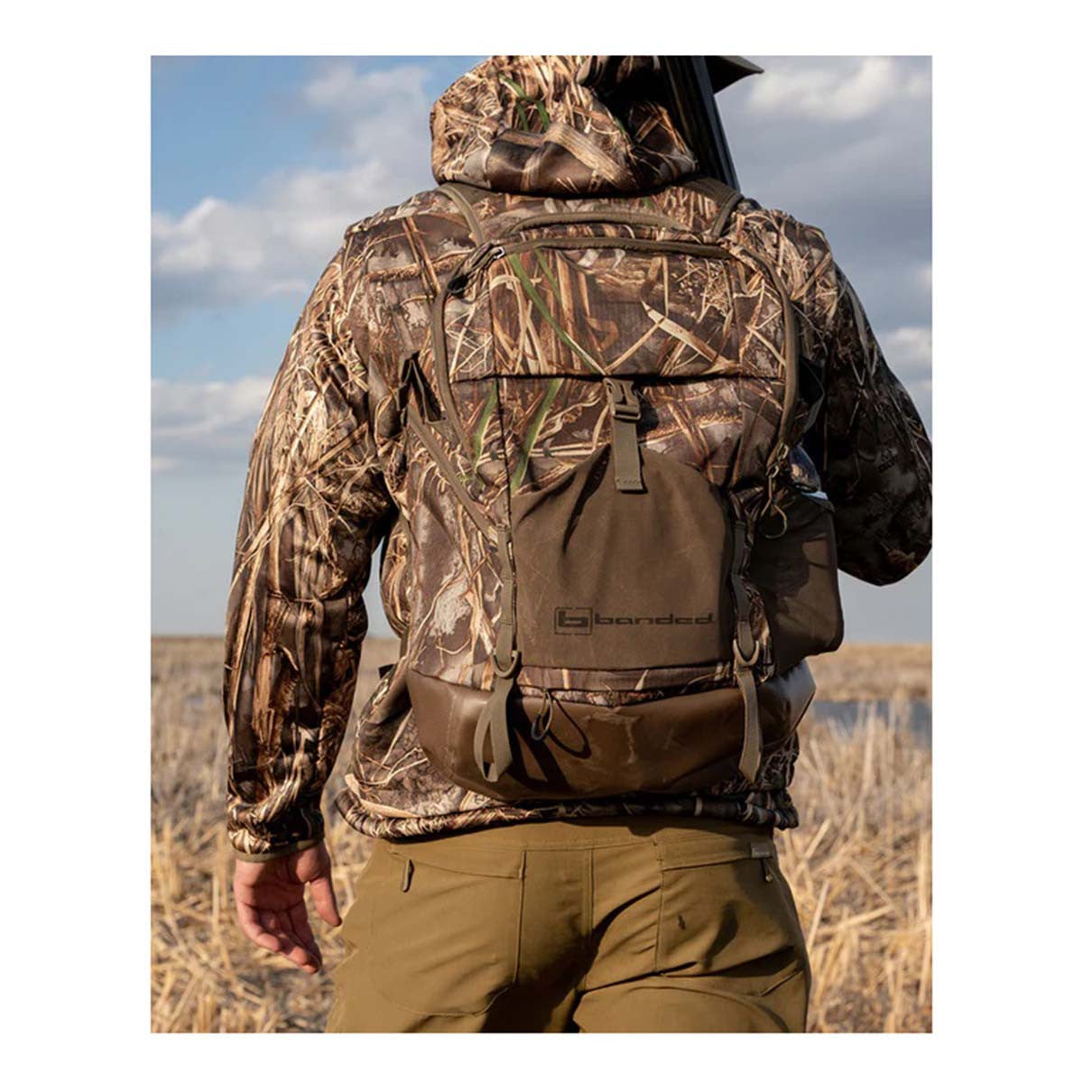 Banded On-the-Fly Welded BackPack Lifestyle Image