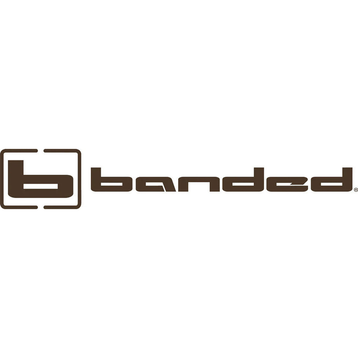 Banded Logo Decal Horizontal - 9" - Brown