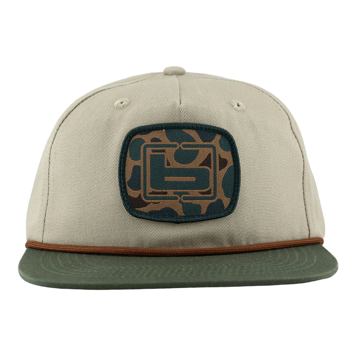 Banded LOST Bracket B Cap image in Cream-Olive