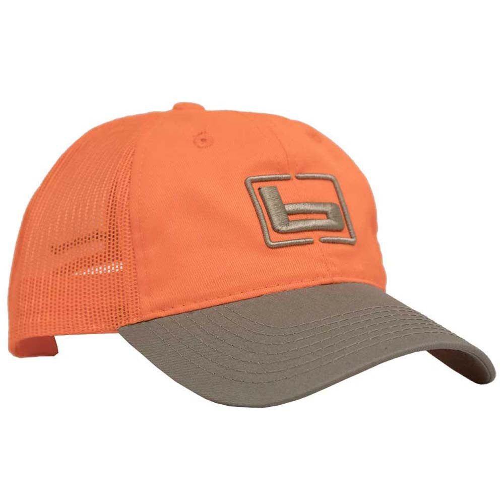 Banded Upland Snapback Trucker Cap image in Blaze Orange/Tan