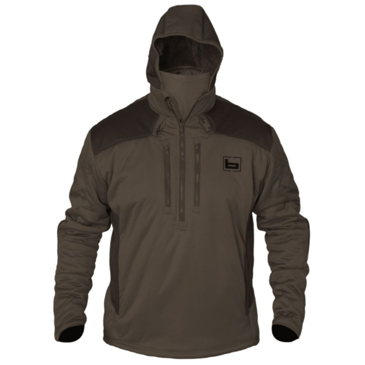 Banded FG-1 Soft-Shell Pullover Product Image Marsh Brown