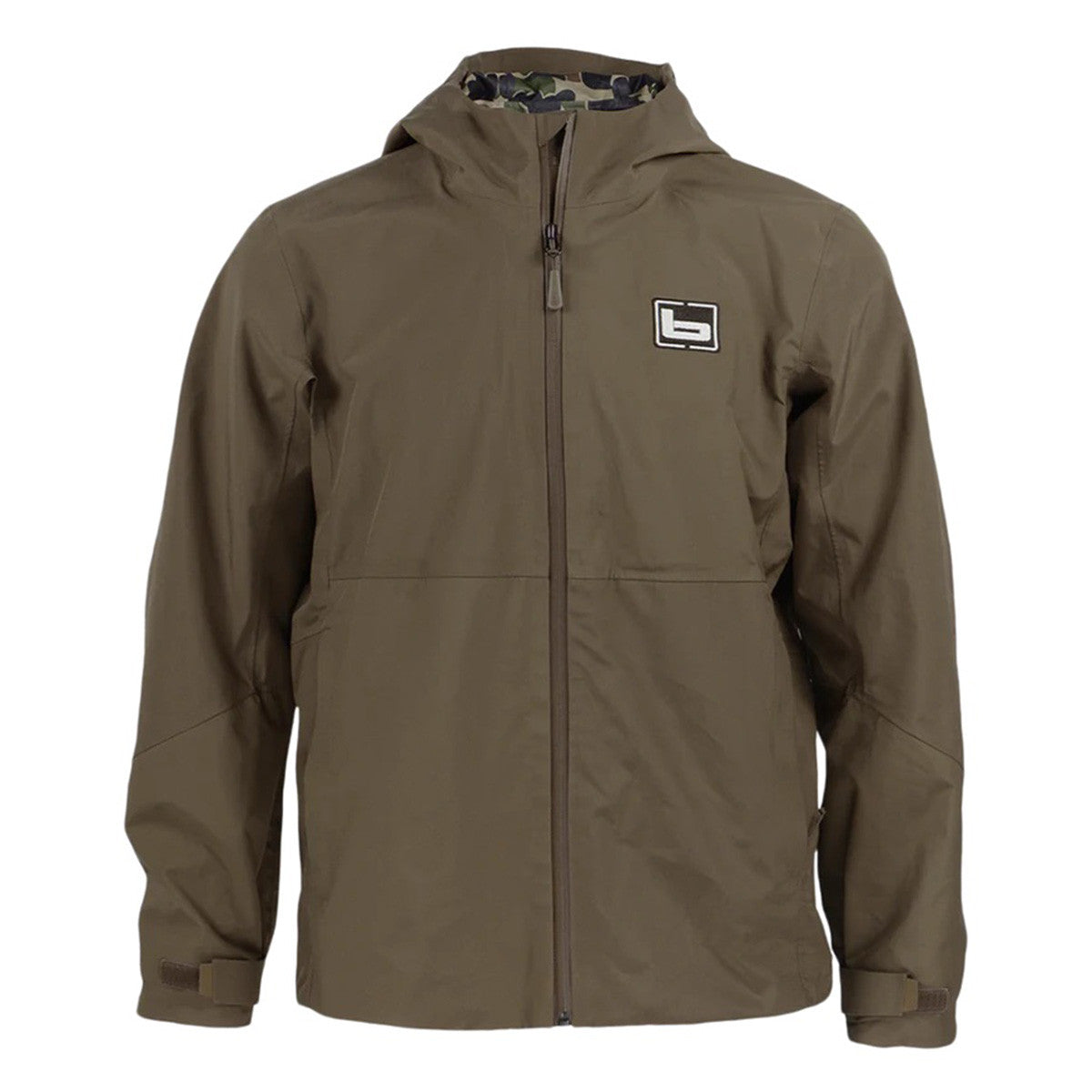 Banded Featherlite Rain Shell Jacket Image in Marsh Brown