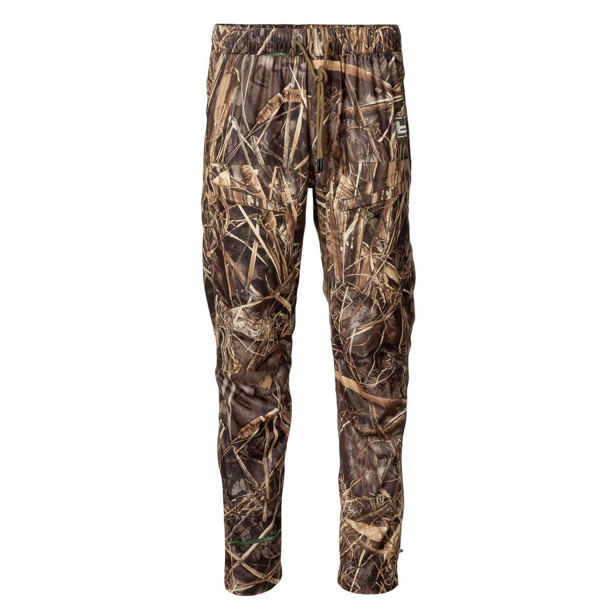 Banded Rain Rally Packable Waterproof Pant Front Image in Realtree Max 7