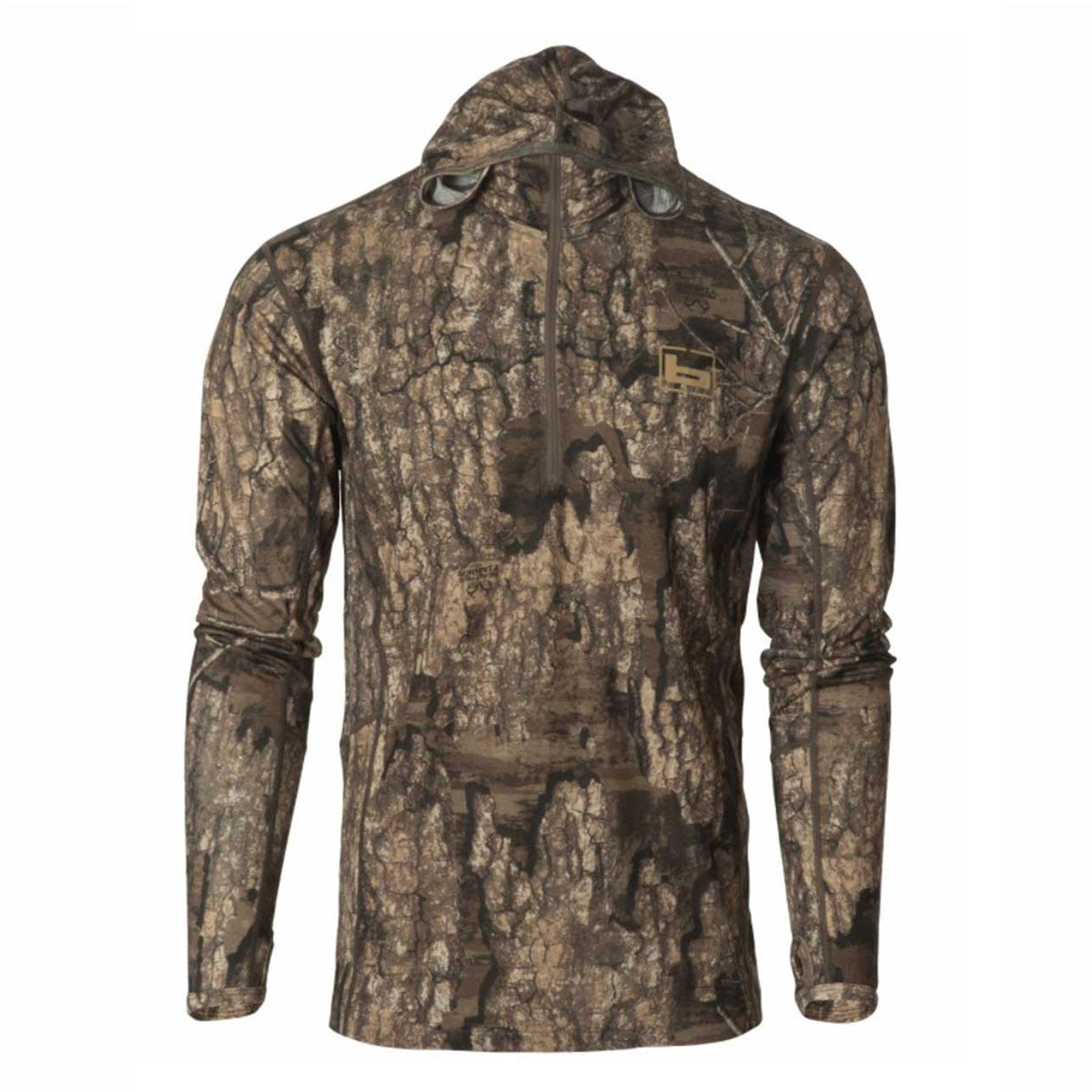 Banded Base 230 Gram Merino Wool Hoodie Image in Realtree Timber