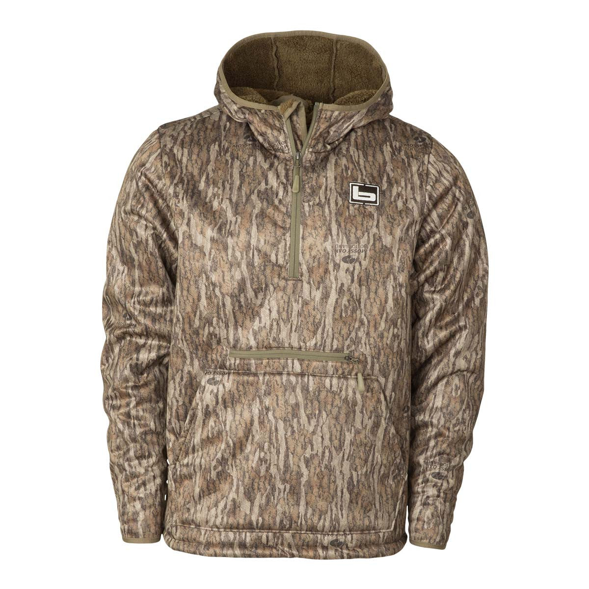 Banded Fanatech Softshell 1/2-Zip Hoodie Image in Mossy Oak Bottomland