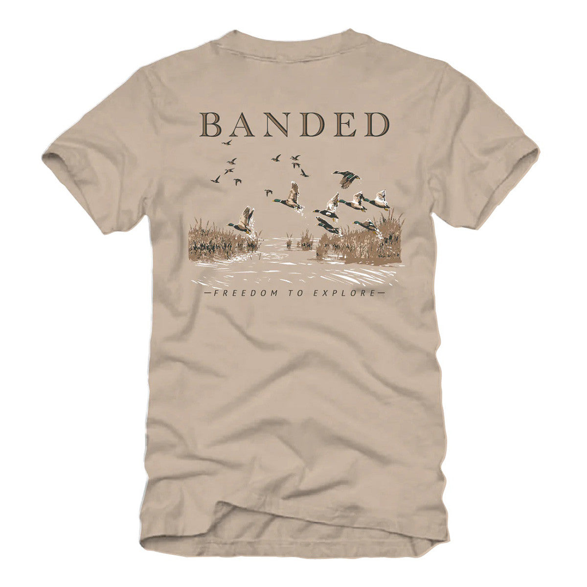 Banded Flying Mallards Short-Sleeve Tee Back Image