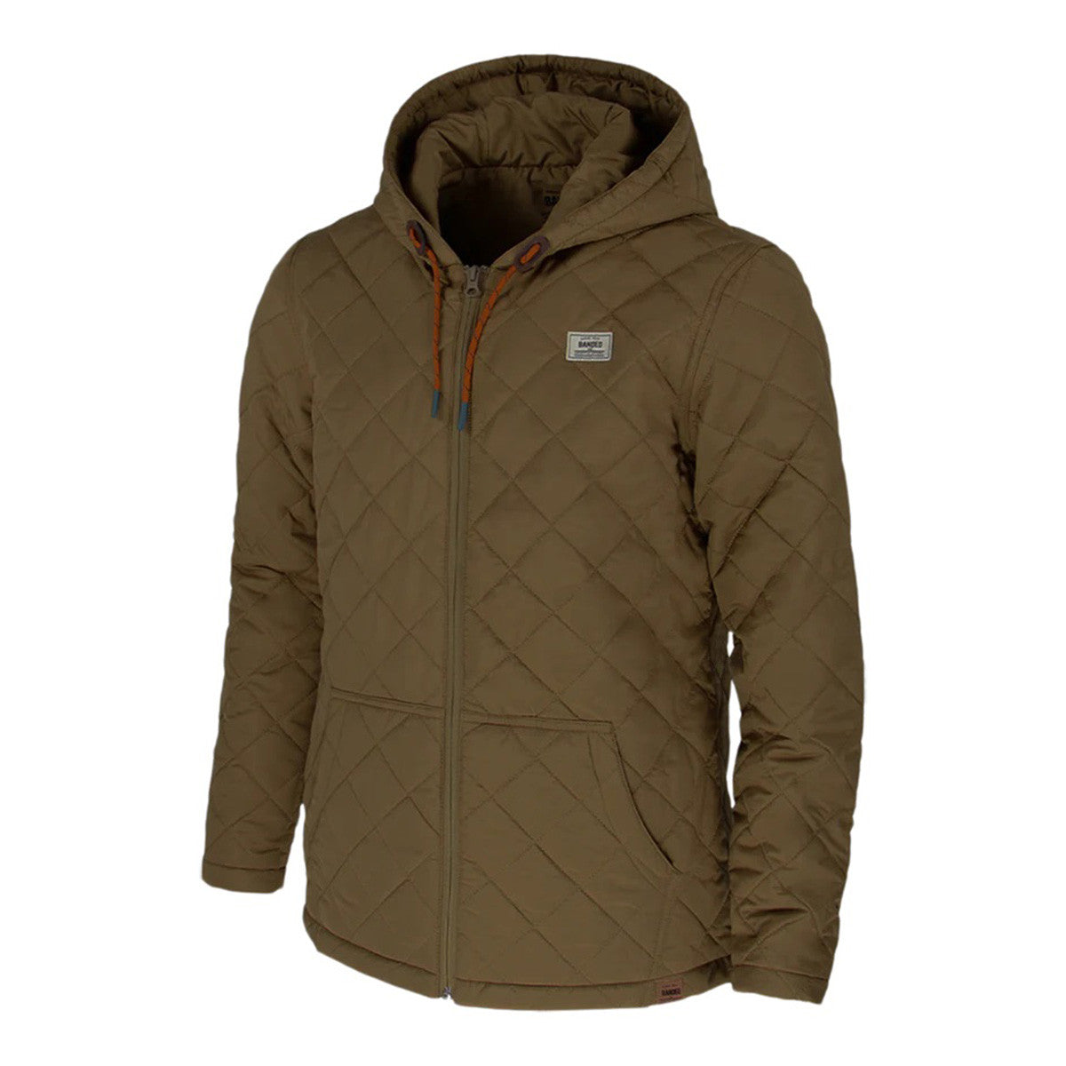 Banded Mountainside Full Zip Jacket Side Image in Bark