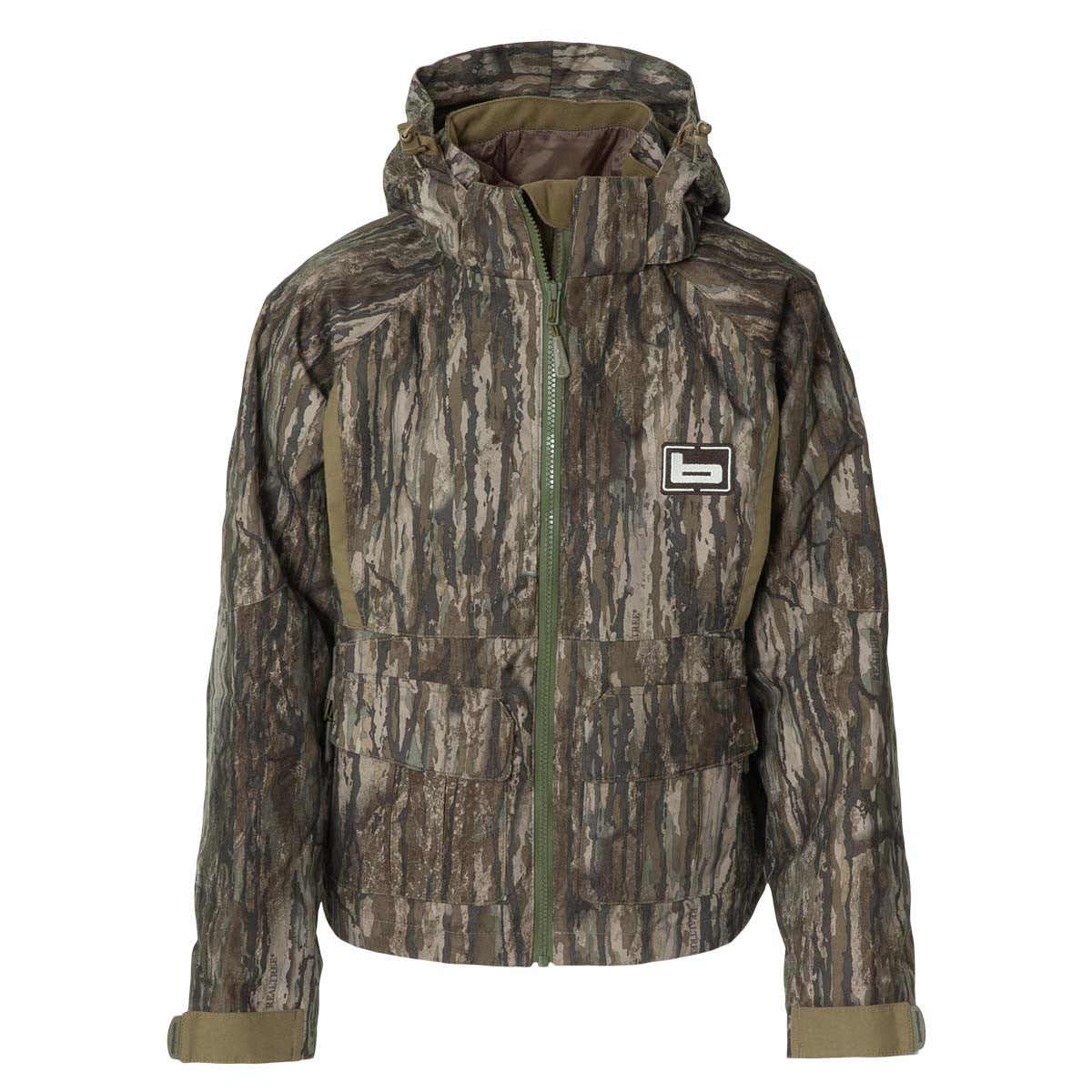 Youth White River Wader Jacket Image in Realtree Legacy