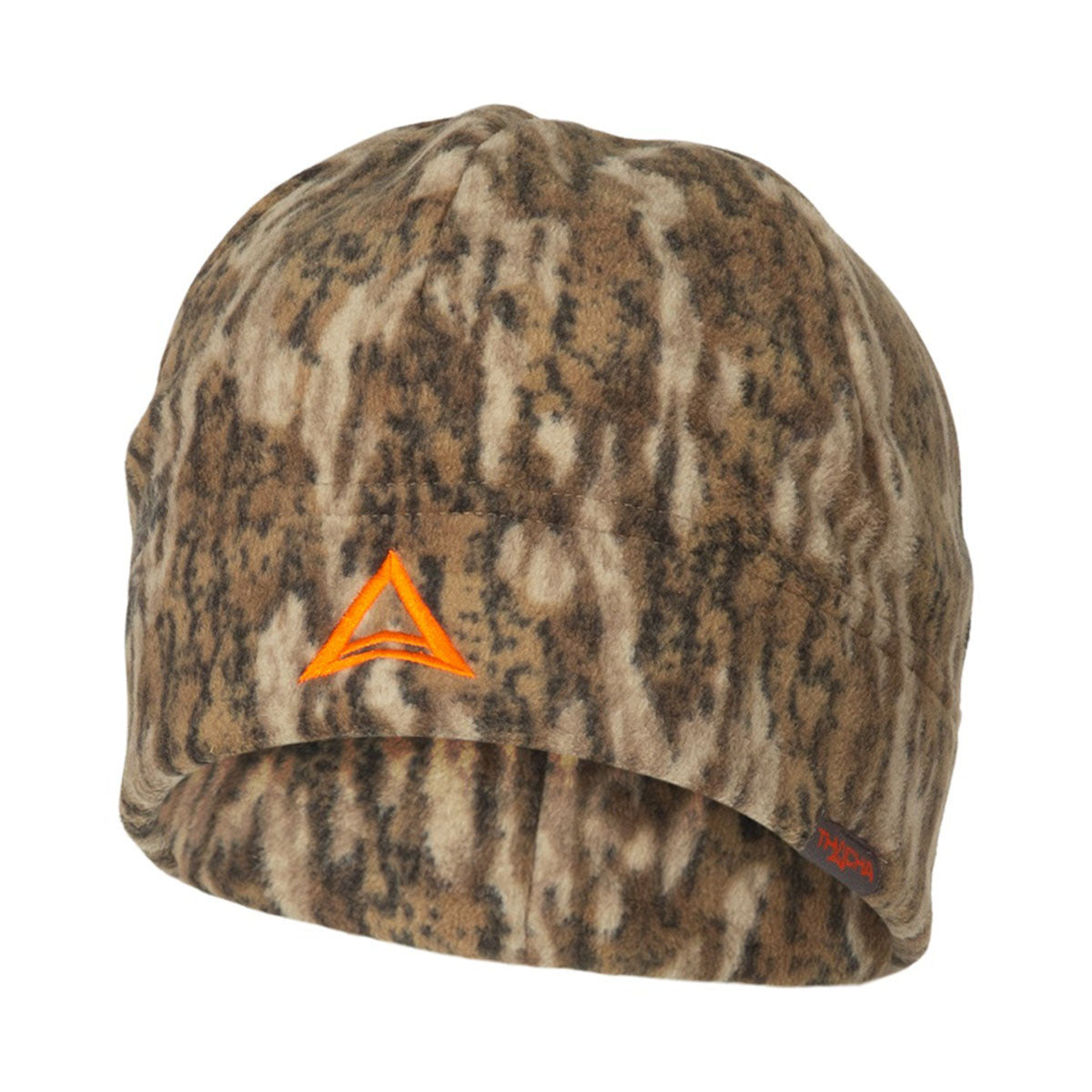 Thacha L-3 Heavy-Fleece Beanie Image in Mossy Oak Bottomland