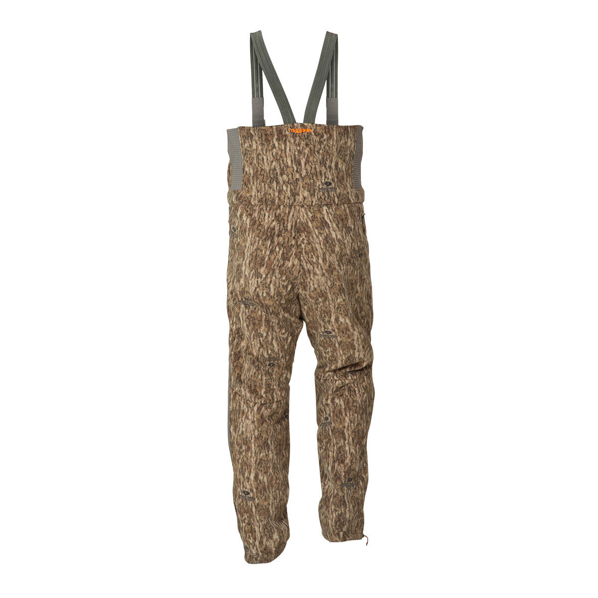 Thacha L-3 Mid-Heavy Fleece Bib Back Image in Mossy Oak Bottomland
