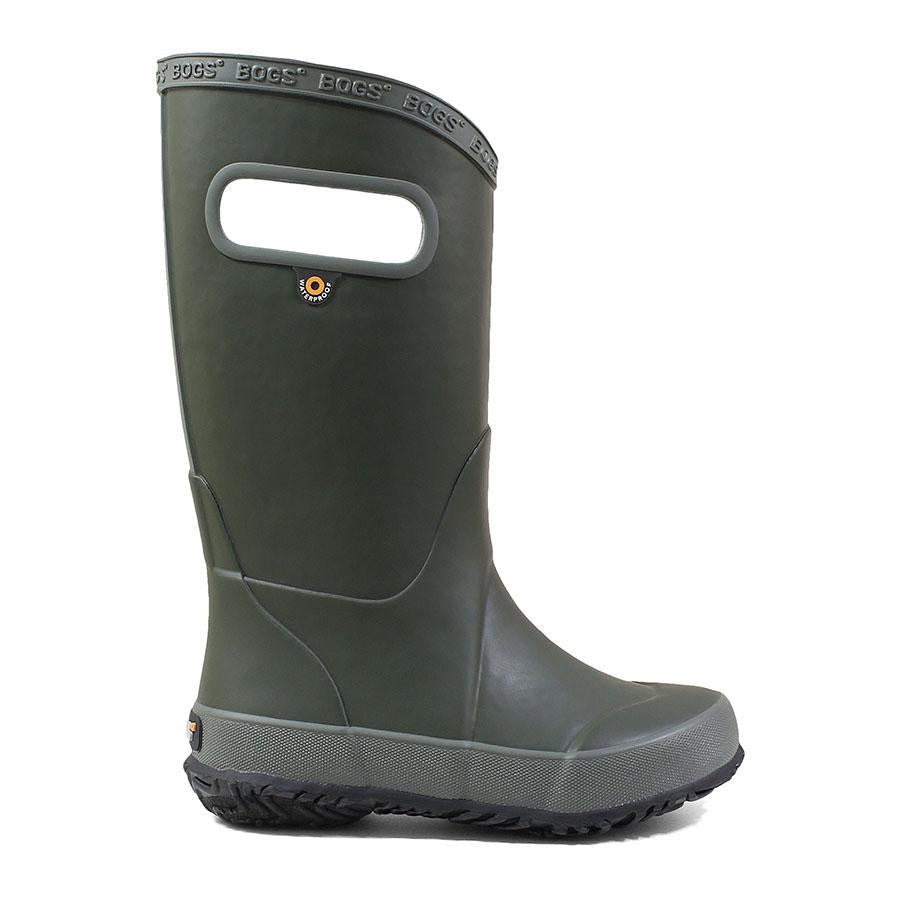 BOGS Kid's Solid Rainboots Image in Dark Green