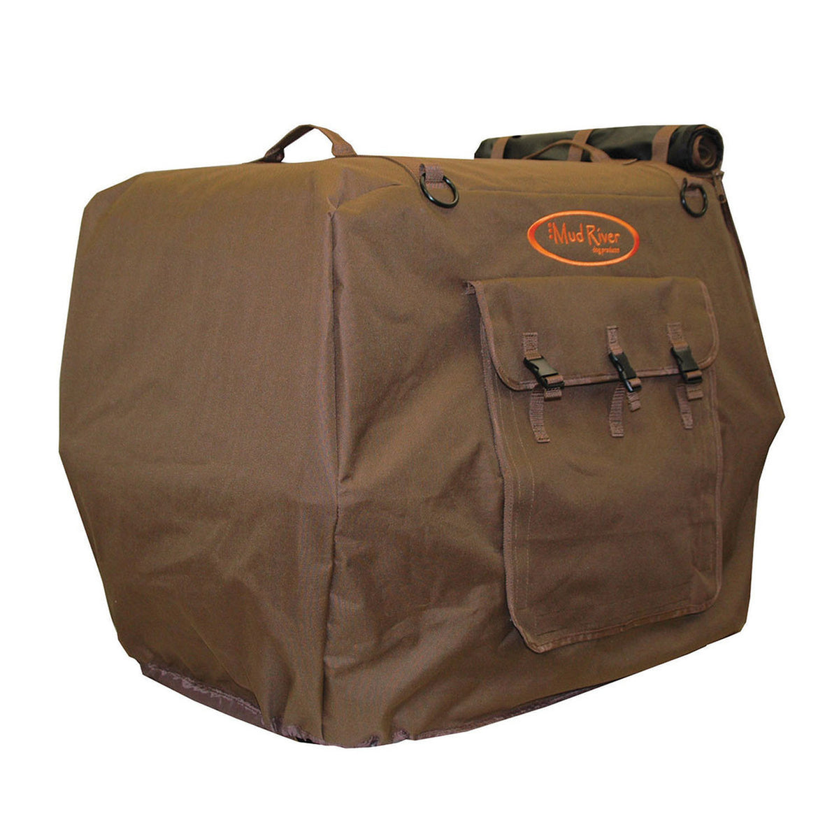 Mud River Bedford Uninsulated Dog Kennel Cover Image in Brown