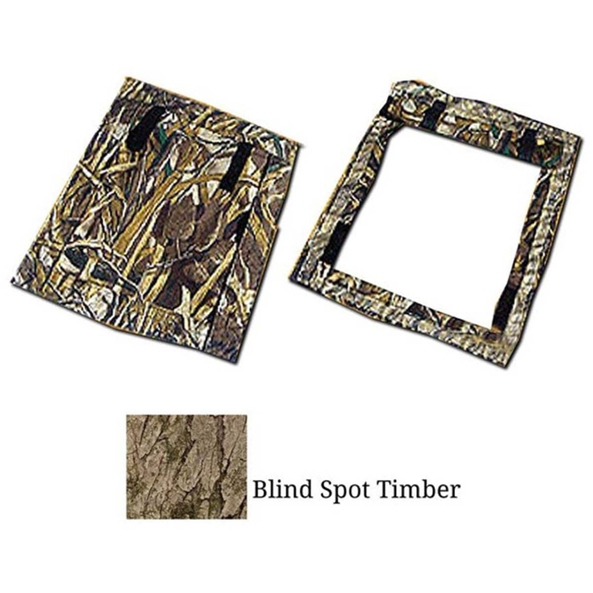 Beavertail Dog Door in Blind Spot Timber