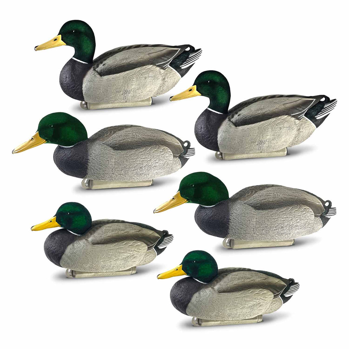 Beavertail Cowboy Pack Flocked Head Mallards, 6 Pack image