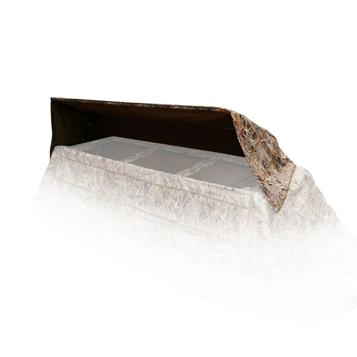 Beavertail 1400/1600 Series Flip-Top Boat Blind Image in Karma Wetland