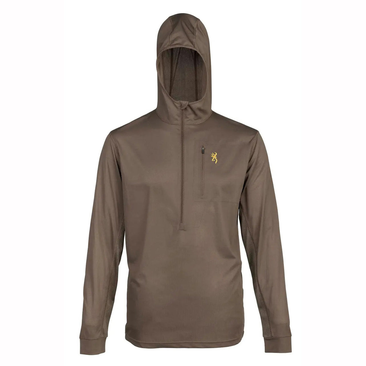 Browning Early Season Hooded Shirt Image in Major Brown
