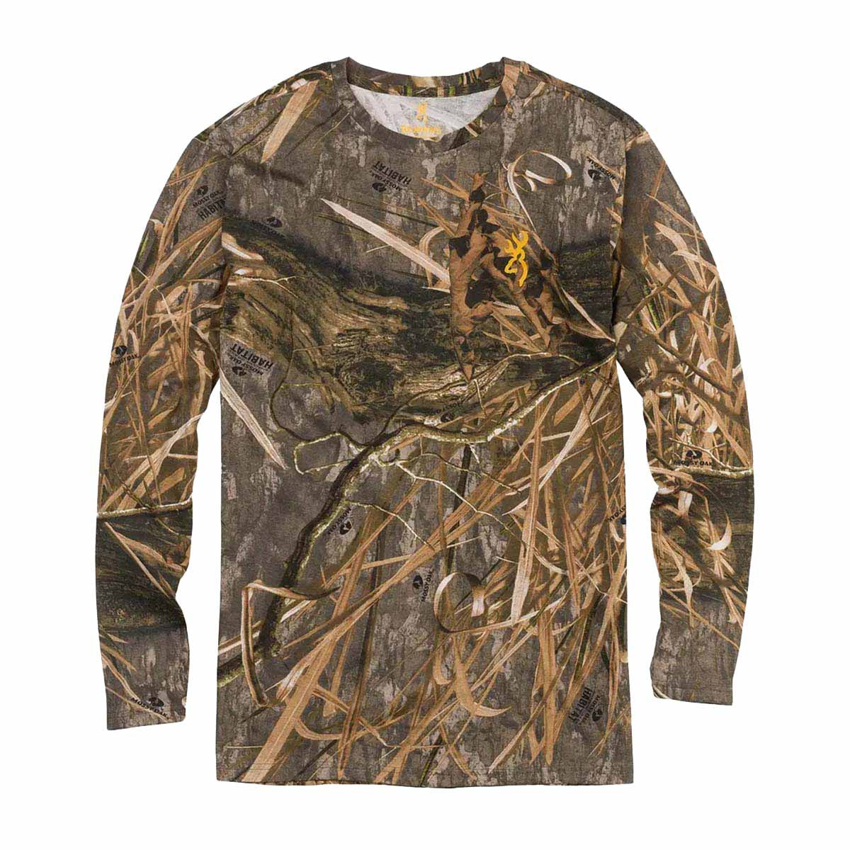 Browning Wasatch Long Sleeve T-Shirt, Mossy Oak DNA