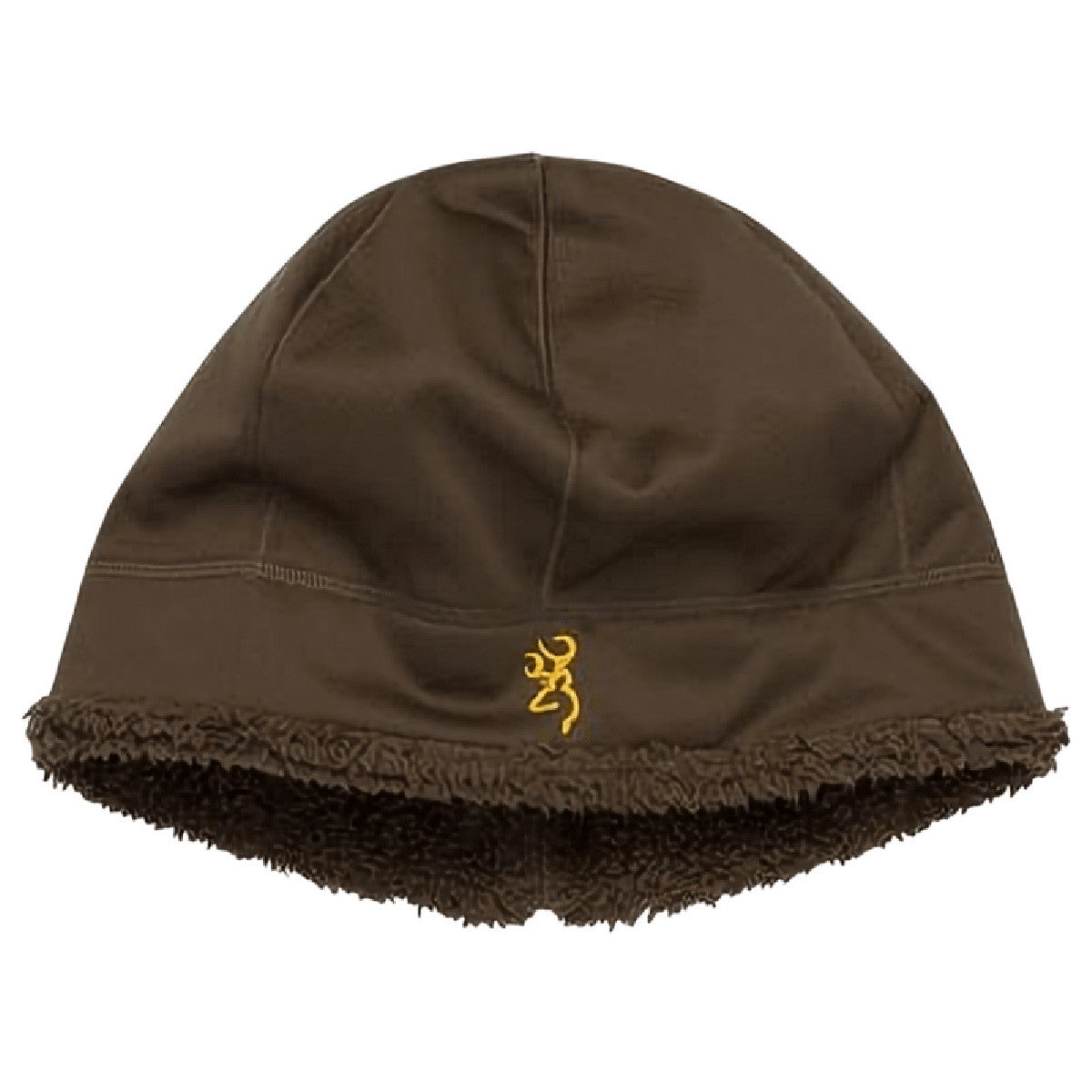 Browning Wicked Wing High-Pile Beanie Image in Major Brown