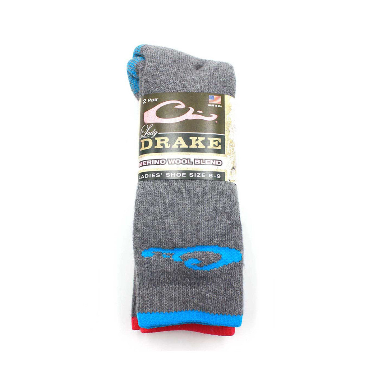 Women's Heavyweight Merino Wool Blend Socks, 2 Pairs