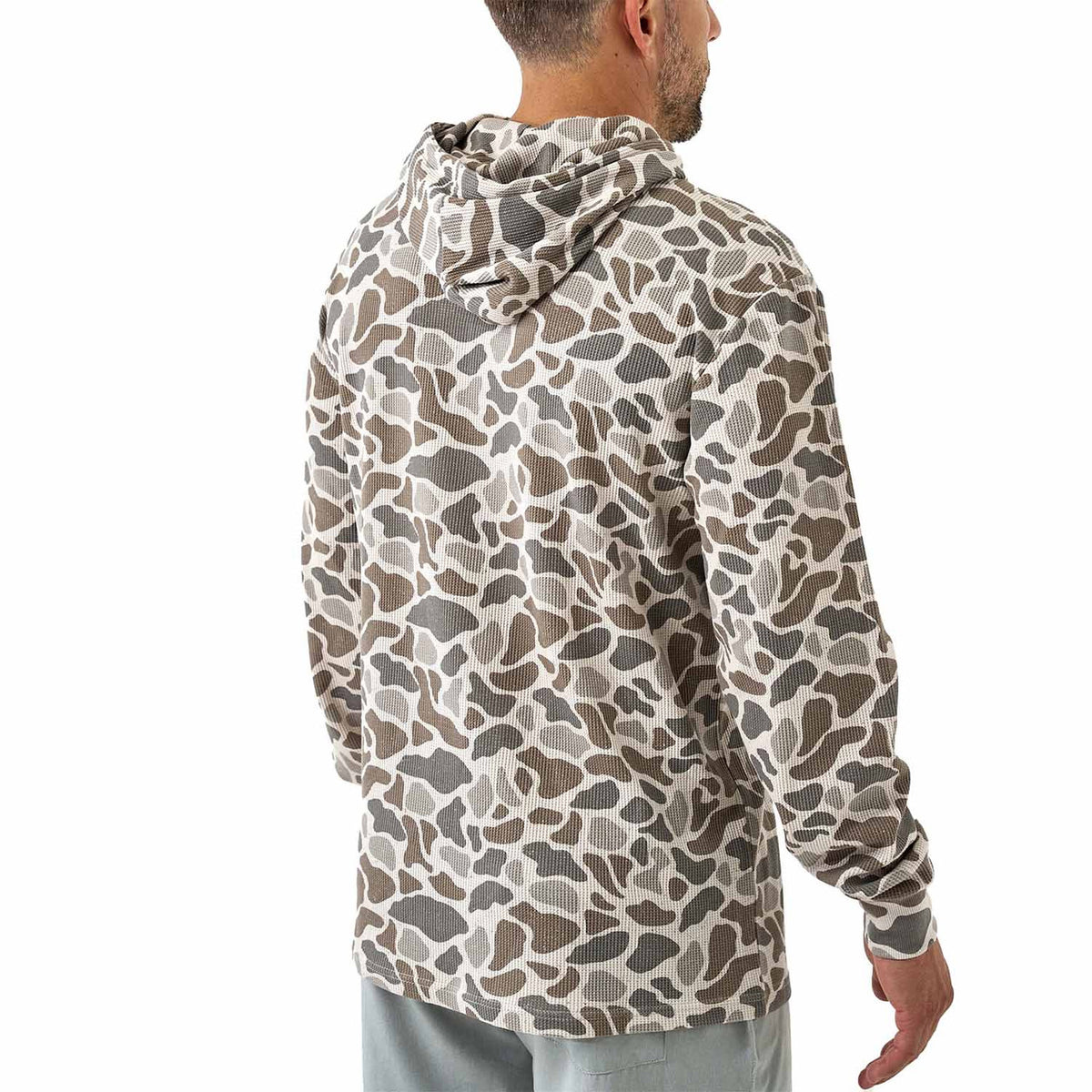 Burlebo Thermal Hoodie Classic Deer Camo back image