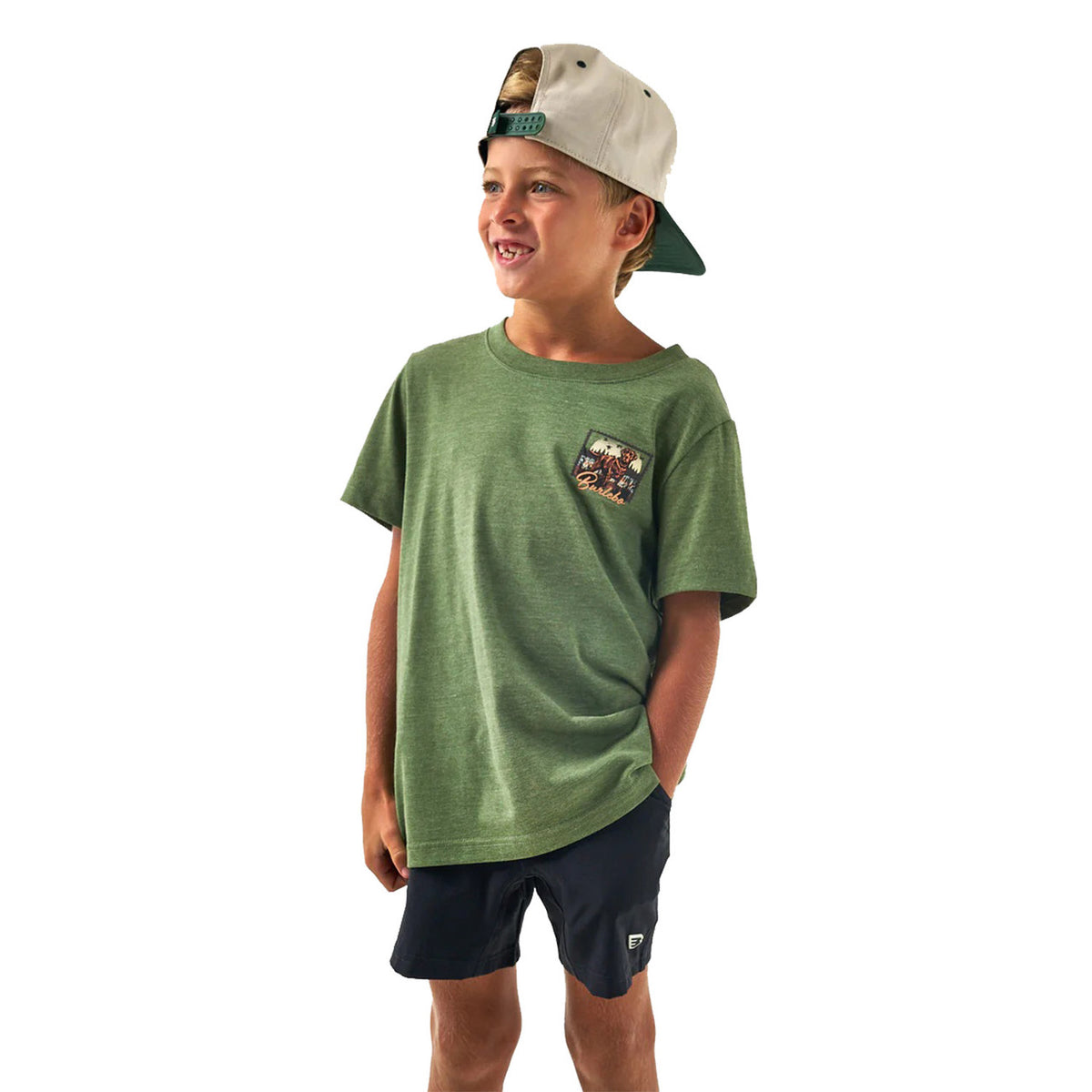 Burlebo Youth Duck Dog Stamp Short-Sleeve Tee Front Image