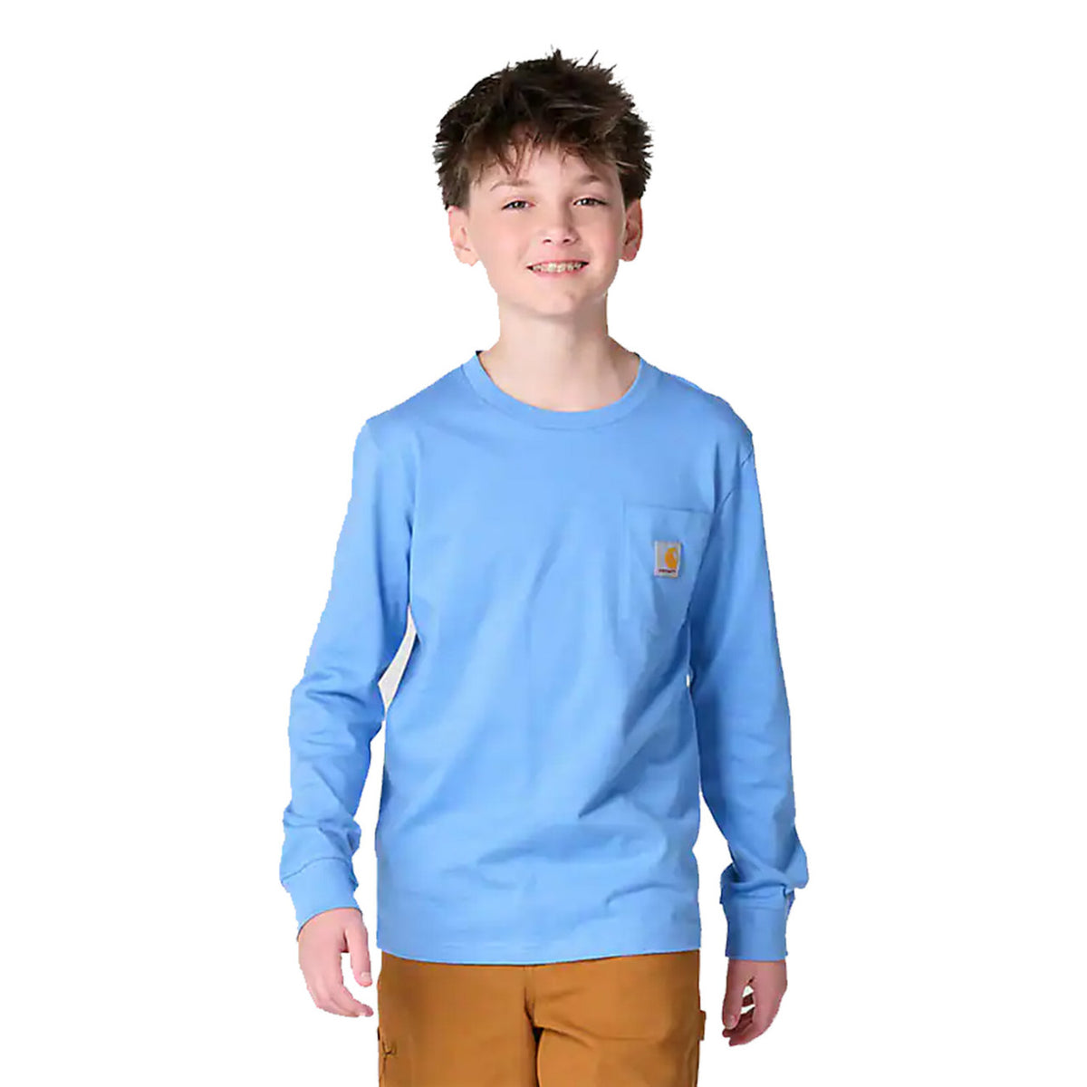 Front image of the Carhartt Kids Toddler Long Sleeve Hunting Dog T-Shirt.