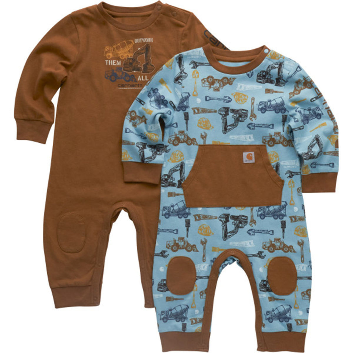 Carhartt 2-Piece Long Sleeve Construction Coverall Set image in Carhartt Brown